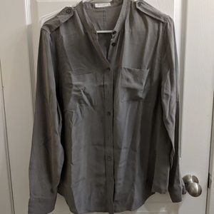 Equipment silk blouse grey